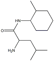 2-amino-4-methyl-N-(2-methylcyclohexyl)pentanamide Struktur