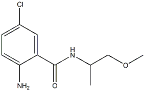 2-amino-5-chloro-N-(1-methoxypropan-2-yl)benzamide Struktur