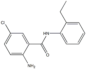 2-amino-5-chloro-N-(2-ethylphenyl)benzamide Struktur