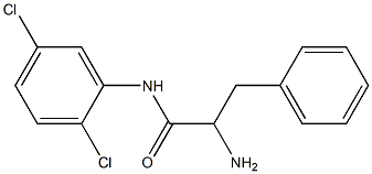 2-amino-N-(2,5-dichlorophenyl)-3-phenylpropanamide Struktur