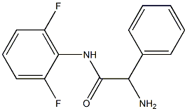 2-amino-N-(2,6-difluorophenyl)-2-phenylacetamide Struktur