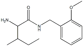 2-amino-N-(2-methoxybenzyl)-3-methylpentanamide Struktur