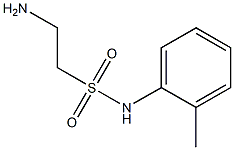 2-amino-N-(2-methylphenyl)ethane-1-sulfonamide Struktur