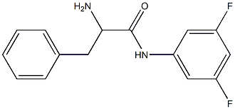 2-amino-N-(3,5-difluorophenyl)-3-phenylpropanamide Struktur