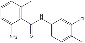 2-amino-N-(3-chloro-4-methylphenyl)-6-methylbenzamide Struktur