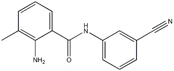 2-amino-N-(3-cyanophenyl)-3-methylbenzamide Struktur