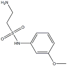 2-amino-N-(3-methoxyphenyl)ethanesulfonamide Struktur