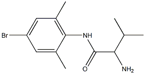 2-amino-N-(4-bromo-2,6-dimethylphenyl)-3-methylbutanamide Struktur