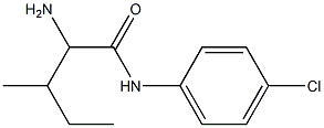 2-amino-N-(4-chlorophenyl)-3-methylpentanamide Struktur