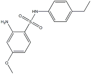 2-amino-N-(4-ethylphenyl)-4-methoxybenzene-1-sulfonamide Struktur