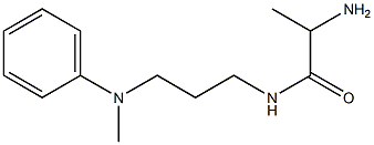 2-amino-N-{3-[methyl(phenyl)amino]propyl}propanamide Struktur