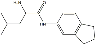 2-amino-N-2,3-dihydro-1H-inden-5-yl-4-methylpentanamide Struktur