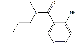 2-amino-N-butyl-N,3-dimethylbenzamide Struktur