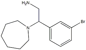 2-azepan-1-yl-2-(3-bromophenyl)ethanamine Struktur