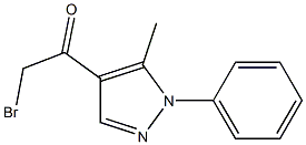 2-bromo-1-(5-methyl-1-phenyl-1H-pyrazol-4-yl)ethan-1-one Struktur