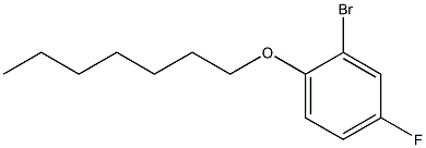 2-bromo-4-fluoro-1-(heptyloxy)benzene Struktur