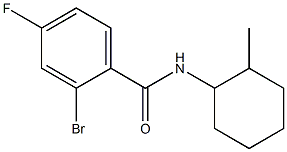 2-bromo-4-fluoro-N-(2-methylcyclohexyl)benzamide Struktur