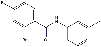 2-bromo-4-fluoro-N-(3-methylphenyl)benzamide Struktur