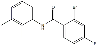 2-bromo-N-(2,3-dimethylphenyl)-4-fluorobenzamide Struktur