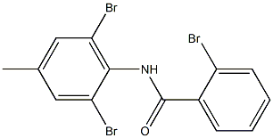 2-bromo-N-(2,6-dibromo-4-methylphenyl)benzamide Struktur