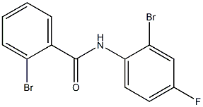 2-bromo-N-(2-bromo-4-fluorophenyl)benzamide Struktur