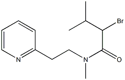 2-bromo-N,3-dimethyl-N-[2-(pyridin-2-yl)ethyl]butanamide Struktur