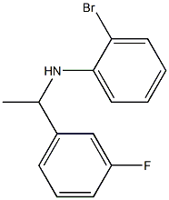 2-bromo-N-[1-(3-fluorophenyl)ethyl]aniline Struktur