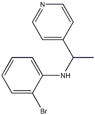 2-bromo-N-[1-(pyridin-4-yl)ethyl]aniline Struktur