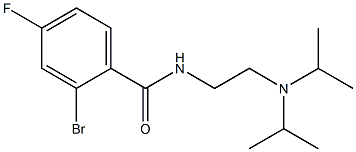 2-bromo-N-[2-(diisopropylamino)ethyl]-4-fluorobenzamide Struktur