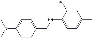 2-bromo-N-{[4-(dimethylamino)phenyl]methyl}-4-methylaniline Struktur