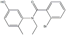 2-bromo-N-ethyl-N-(5-hydroxy-2-methylphenyl)benzamide Struktur