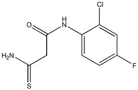 2-carbamothioyl-N-(2-chloro-4-fluorophenyl)acetamide Struktur