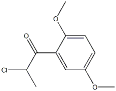 2-chloro-1-(2,5-dimethoxyphenyl)propan-1-one Struktur