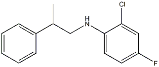 2-chloro-4-fluoro-N-(2-phenylpropyl)aniline Struktur