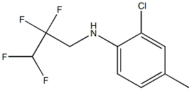 2-chloro-4-methyl-N-(2,2,3,3-tetrafluoropropyl)aniline Struktur