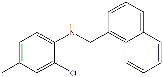 2-chloro-4-methyl-N-(naphthalen-1-ylmethyl)aniline Struktur