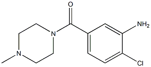 2-chloro-5-[(4-methylpiperazin-1-yl)carbonyl]aniline Struktur