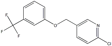 2-chloro-5-[3-(trifluoromethyl)phenoxymethyl]pyridine Struktur