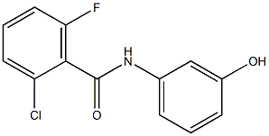 2-chloro-6-fluoro-N-(3-hydroxyphenyl)benzamide Struktur