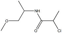 2-chloro-N-(1-methoxypropan-2-yl)propanamide Struktur