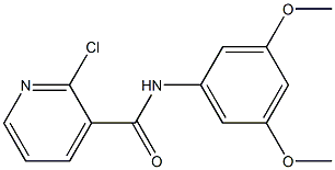 2-chloro-N-(3,5-dimethoxyphenyl)pyridine-3-carboxamide Struktur