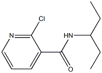 2-chloro-N-(pentan-3-yl)pyridine-3-carboxamide Struktur