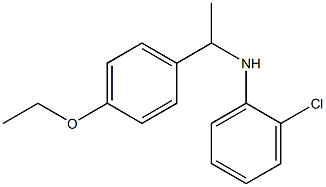 2-chloro-N-[1-(4-ethoxyphenyl)ethyl]aniline Struktur