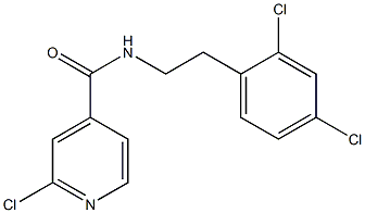 2-chloro-N-[2-(2,4-dichlorophenyl)ethyl]pyridine-4-carboxamide Struktur