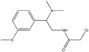 2-chloro-N-[2-(dimethylamino)-2-(3-methoxyphenyl)ethyl]acetamide Struktur