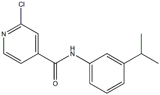 2-chloro-N-[3-(propan-2-yl)phenyl]pyridine-4-carboxamide Struktur