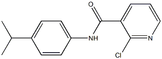 2-chloro-N-[4-(propan-2-yl)phenyl]pyridine-3-carboxamide Struktur