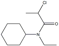 2-chloro-N-cyclohexyl-N-ethylpropanamide Struktur