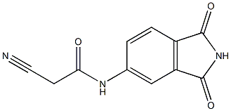 2-cyano-N-(1,3-dioxo-2,3-dihydro-1H-isoindol-5-yl)acetamide Struktur