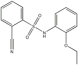 2-cyano-N-(2-ethoxyphenyl)benzene-1-sulfonamide Struktur